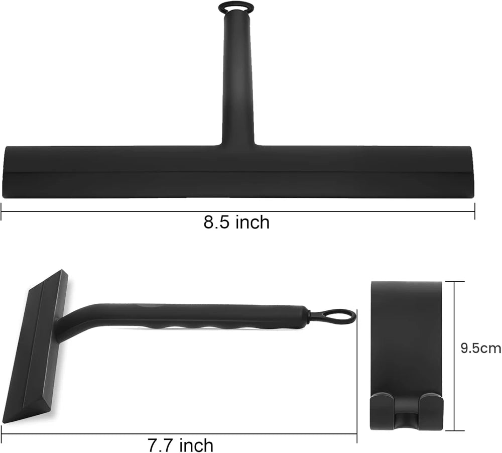 New Shower Squeegee Glass Wiper Scraper Shower Squeegee Cleaner With Silicone Holder Bathroom Mirror Scraper Glass Cleaning
