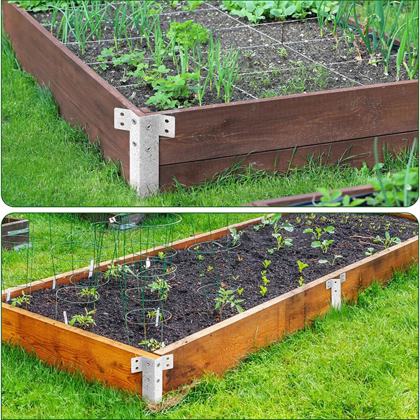 Rust Resistant Metal Fence Post Supports For Garden Edging