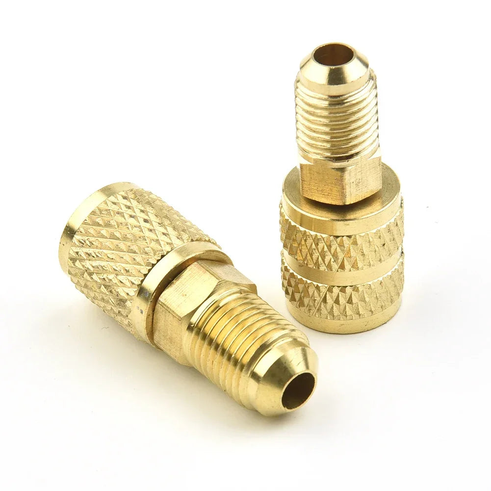 For R410 R32 R22 Connector Head Female/Male 5/16" SAE Male/Female 1/4" SAE Adapter Air Conditioner Conditioning