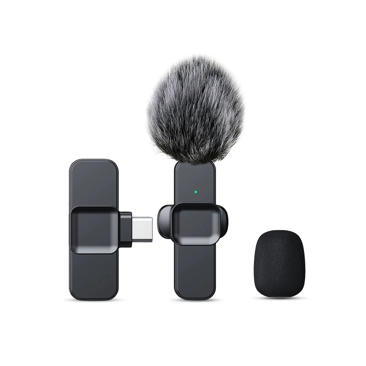 New Wireless Lavalier Microphone Portable Audio Video Recording Mini Microphone for  Android PC Camera Live Gaming Phone