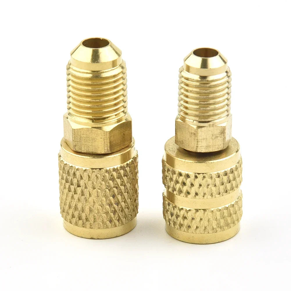 For R410 R32 R22 Connector Head Female/Male 5/16" SAE Male/Female 1/4" SAE Adapter Air Conditioner Conditioning