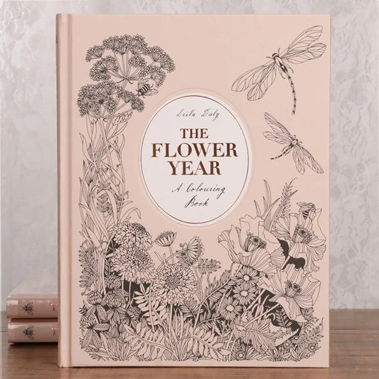 The Flower Year Colouring Book 104 Pages 23.5*18.cm Adult Kids Painting Coloring Graffiti Art Libro Hard Cover