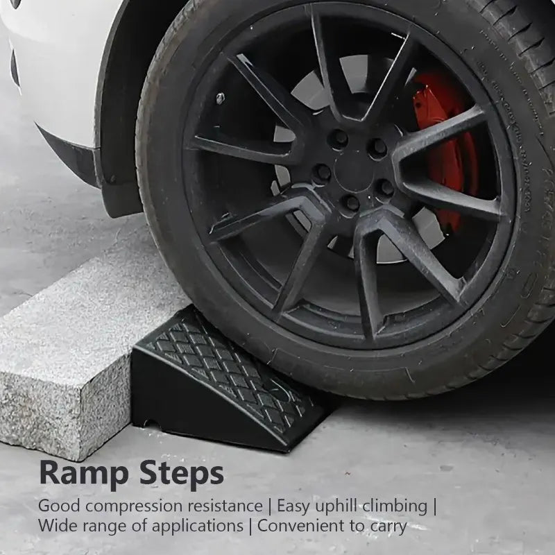 Portable Threshold Ramp 3/5/6/7/8/9/10cm Height Non-Slip Surface Durable Ramp for Car Motorcycle Wheelchair Scooter Pets Access