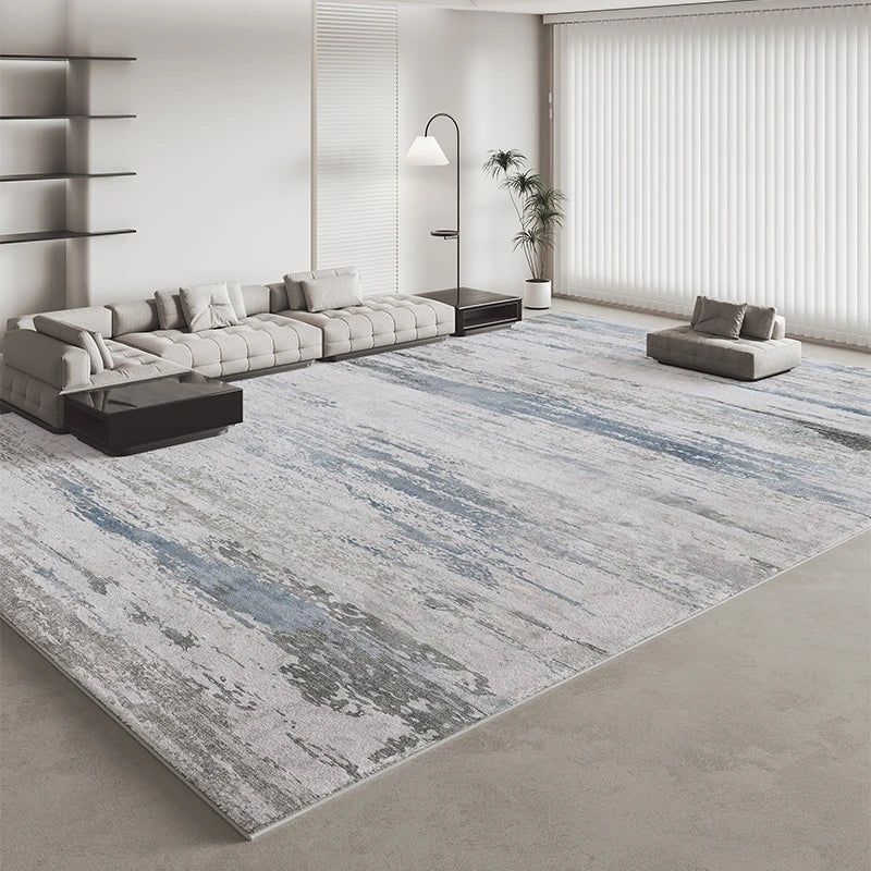 Italian Minimalist Carpets for Living Room Light Luxury Bedroom Decor Plush Carpet Fluffy Soft Grey Area Rug Home Thickened Mat