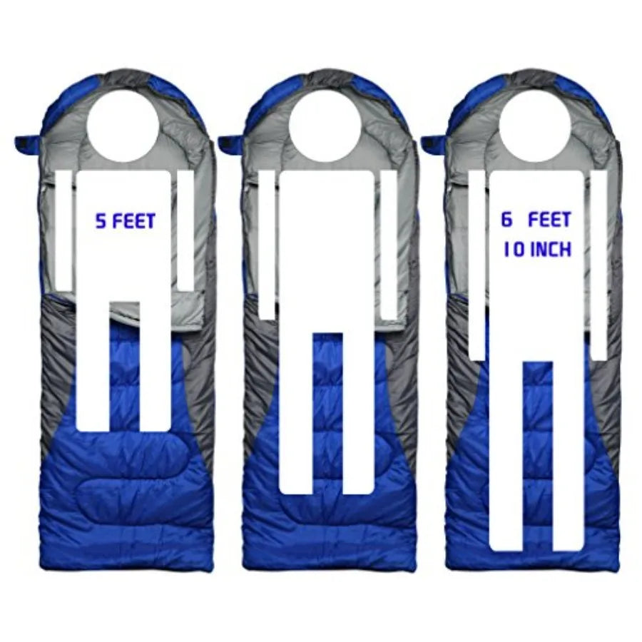 0 Degree Winter Sleeping Bags for Adults Camping 450GSM - Temp Range (5F 32F) Portable Waterproof Compression Sack- Camping Sle