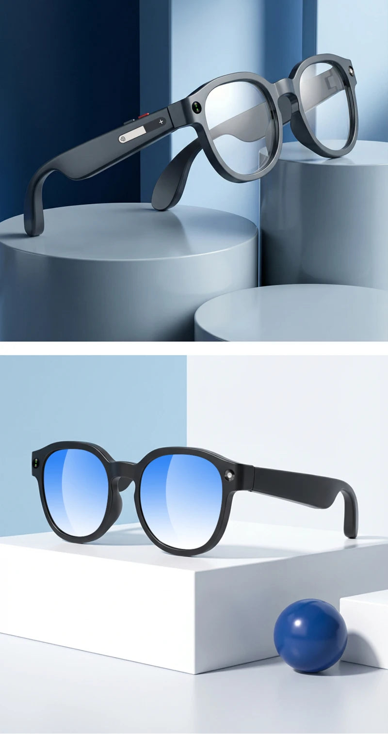 Lenovo AI Smart Glasses AI Translation 8MP HD Camera 4K Shooting Image Bluetooth Call Recording Music Smart Sunglasses 2026 New