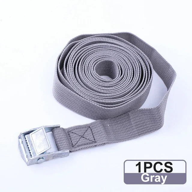 2M Buckle Tie-Down Belt Cargo Straps With Metal Buckle Tow Rope Strong Ratchet Belt For Luggage Bag Motorcycle Car Accessories