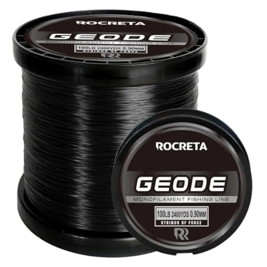 Geode Monofilament Fishing Line - Premium Resistant Nylon Mono Fishing Line 3-100lb - Superior Freshwater and Saltwater Mono Le