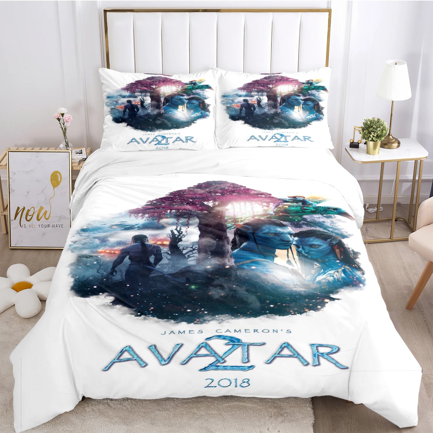 A-Avatar Movie Pattern All Season Duvet Cover Bedding Comforter sets Soft Quilt Cover and Pillowcases Single/Double/Queen/King