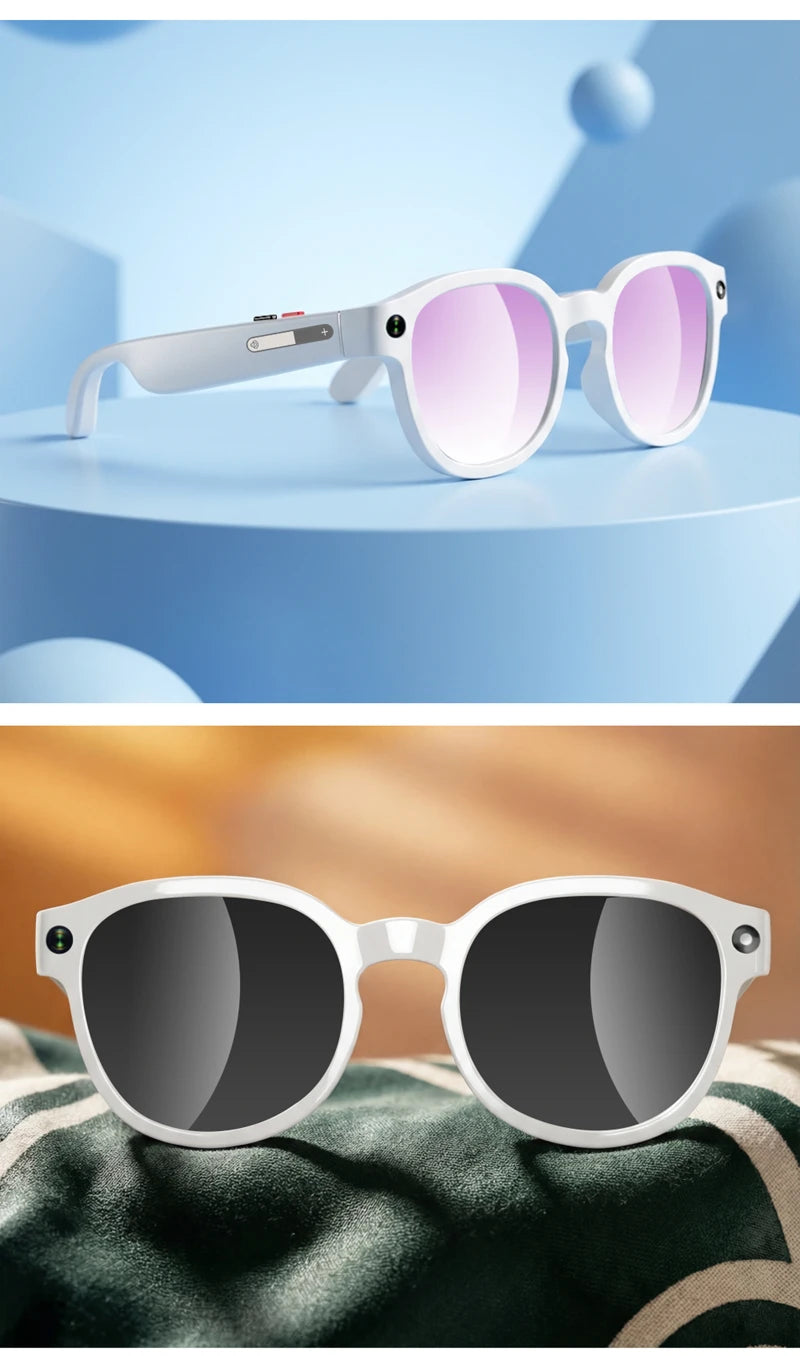 Lenovo AI Smart Glasses AI Translation 8MP HD Camera 4K Shooting Image Bluetooth Call Recording Music Smart Sunglasses 2026 New