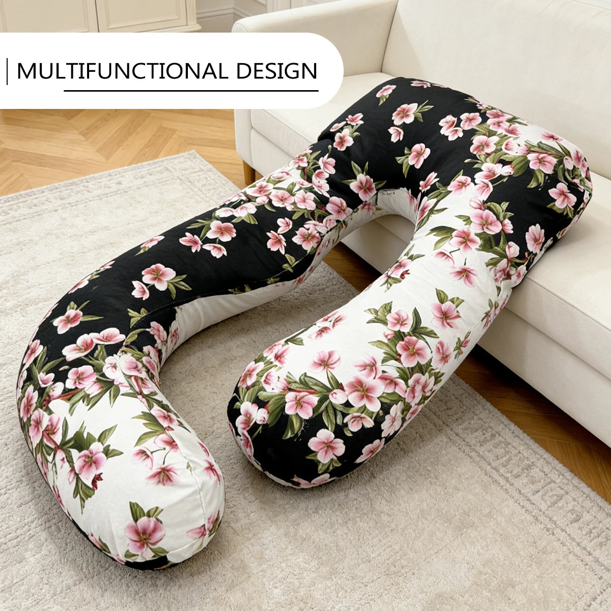 Large Flower-Shaped Full-Body Pregnancy Pillow U-Shaped Body Pillow C-Shaped Pregnancy Pillow