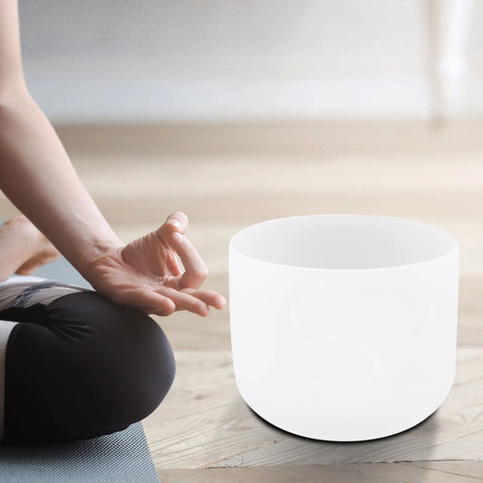 Quartz Singing Bowl for Sound Healing, 432Hz Meditation Bowl with Pure Tone for Chakra Balancing, Yoga & Stress Relief