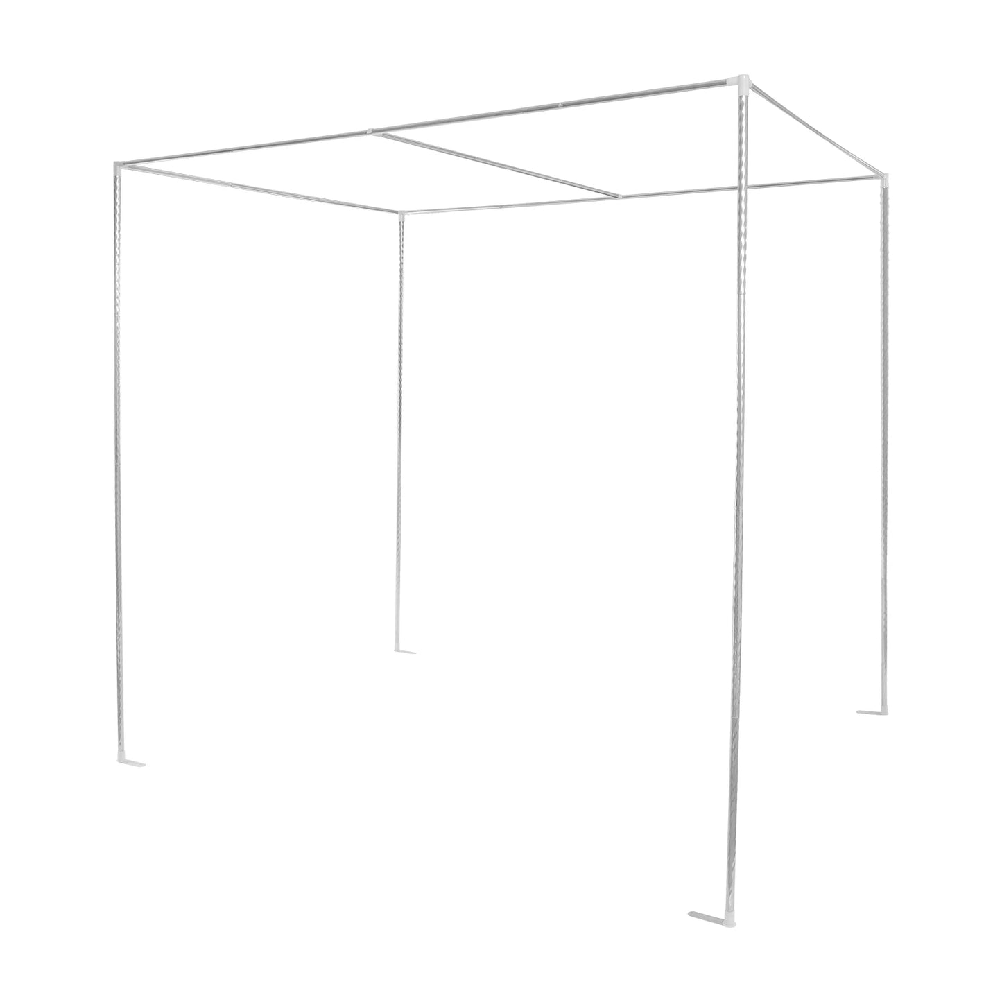 Adjustable Stainless Steel Canopy Bed Frame With Mosquito Net