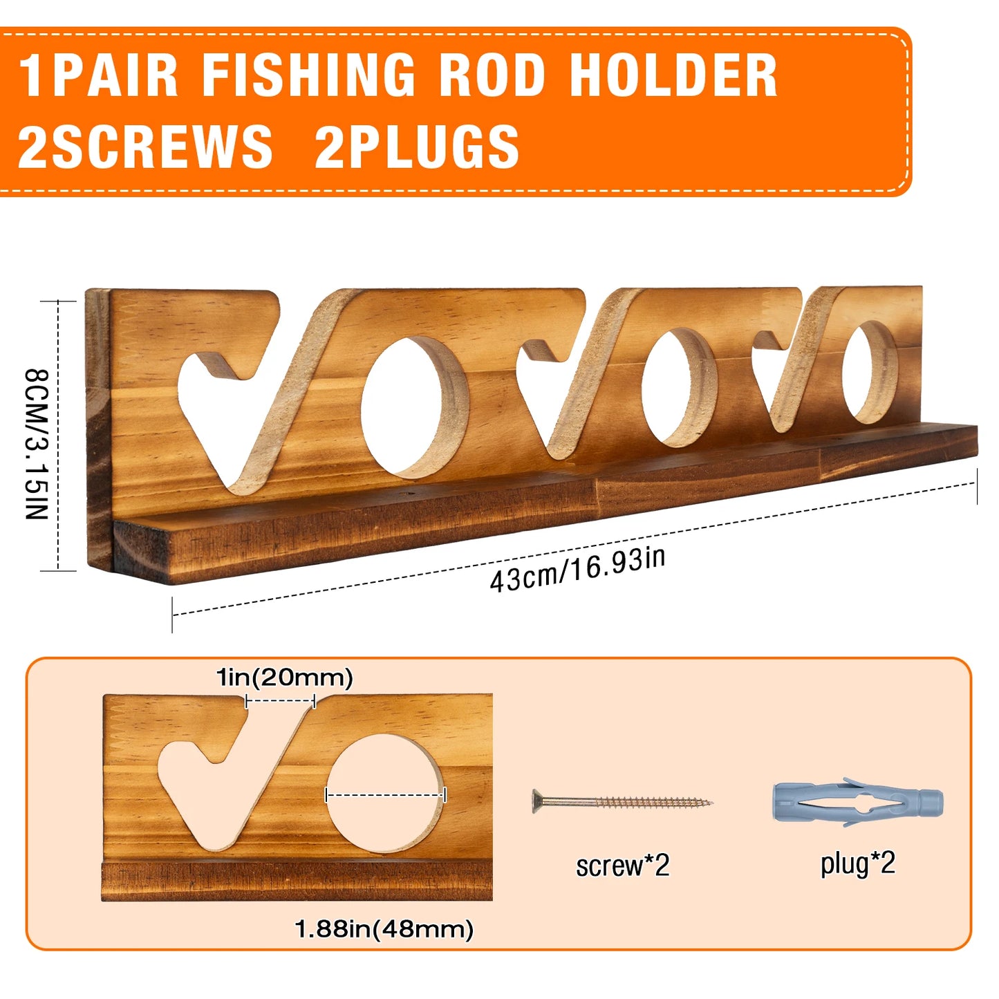 Ghosthorn 6/12/18/24 Rods Fishing Pole Rod Racks Fishing Rod Holders Overhead Ceiling Mount Fishing Gear Storage Organizer Space-Saving Garage Wall Ceiling Rack