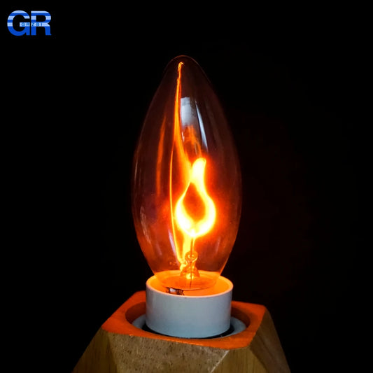 Vintage Edison E14 E27 Led Bulb Candle Light Flame Effect Bulb 3W 220V Home For Decor Lighting Ampoule Candle Led Bulb