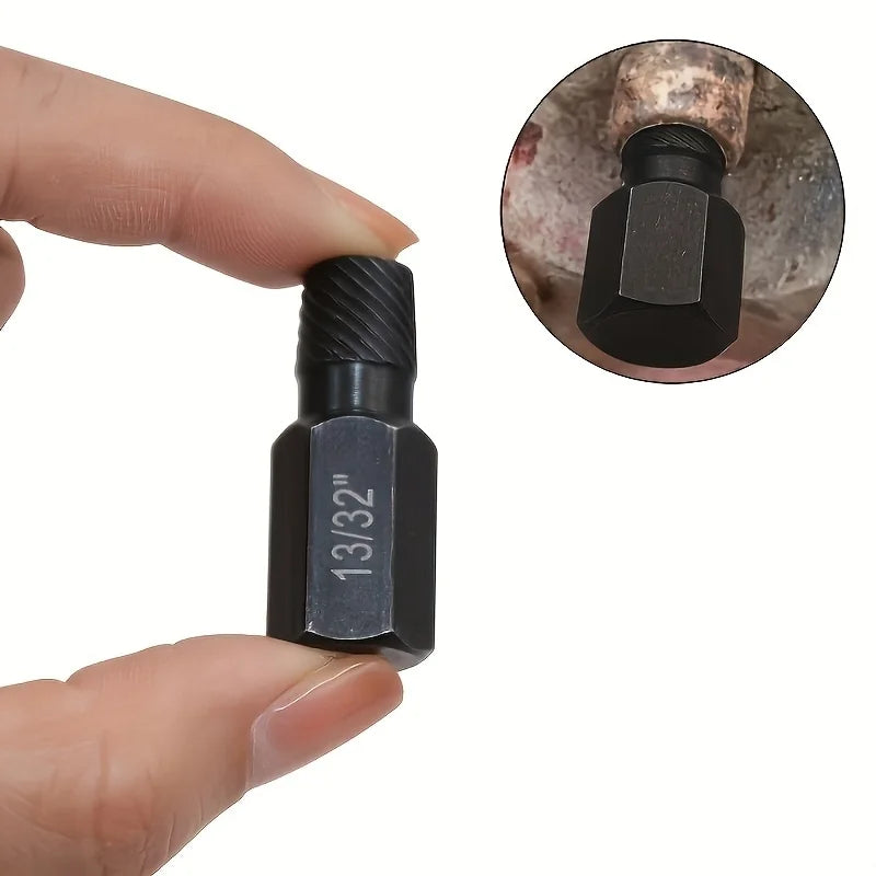 10Pc Damaged Screw Extractor Drill Bit Set Hex Head Easy Out Bolt Extractor Spiral Broken Screw Remover Tool For Nuts Bolts