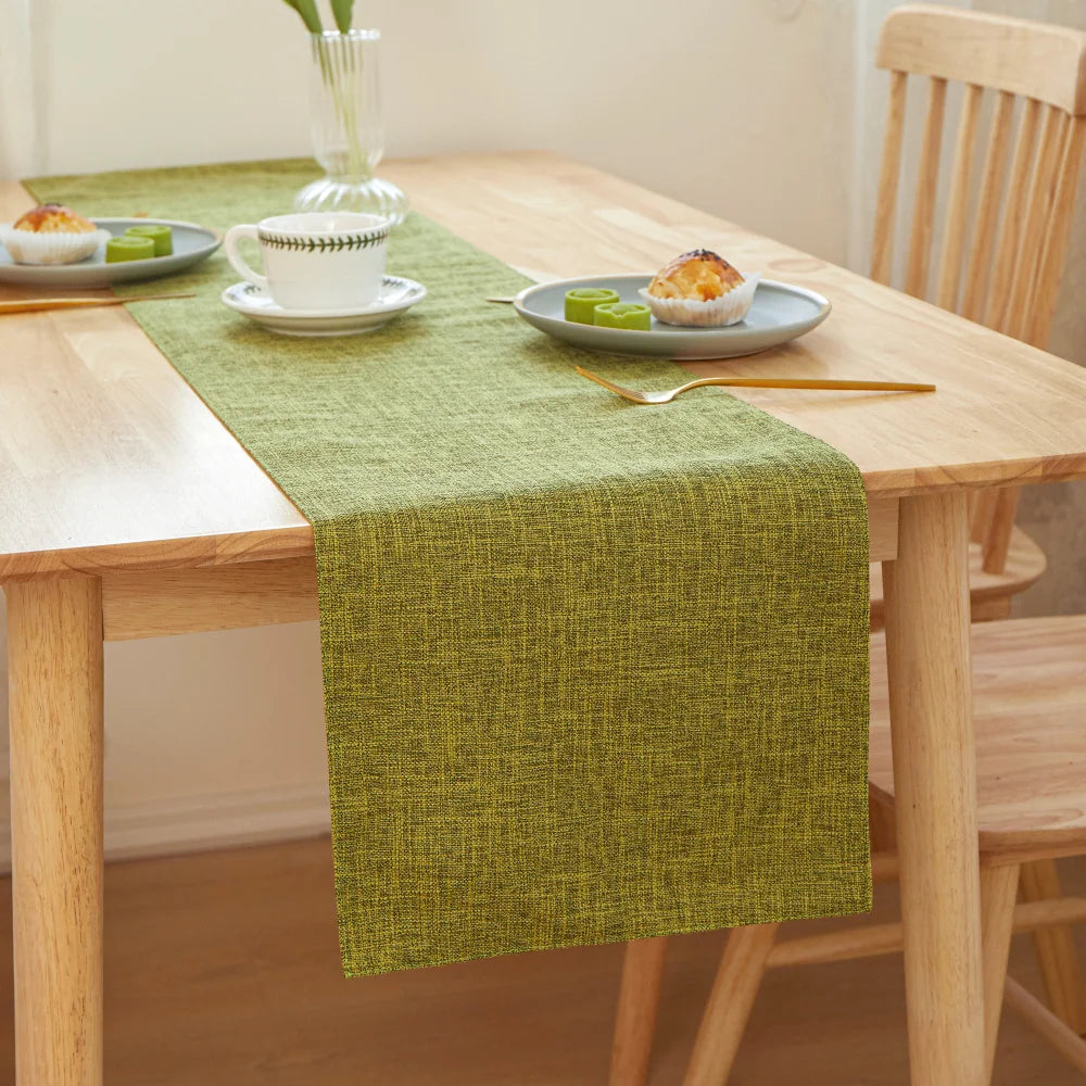 Stylish Printed Linen Table Runner For Wedding Decor