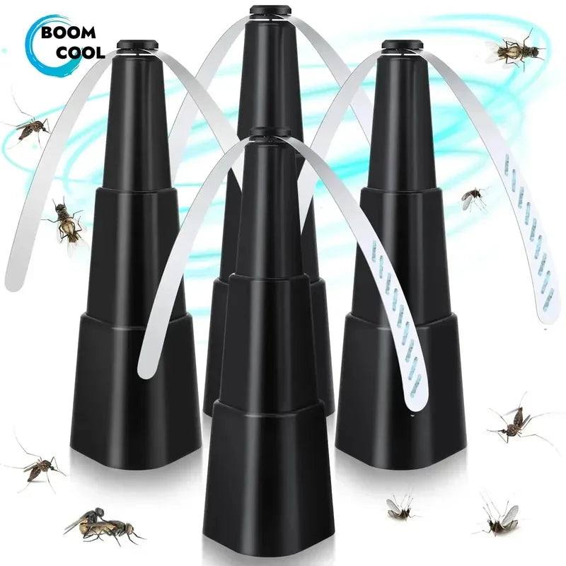 1PC Multi Fly Fans for Tables Fly Repellent Fan Indoor Outdoor with Holographic Blades Keep Flies Away Bug Repellent Outdoor