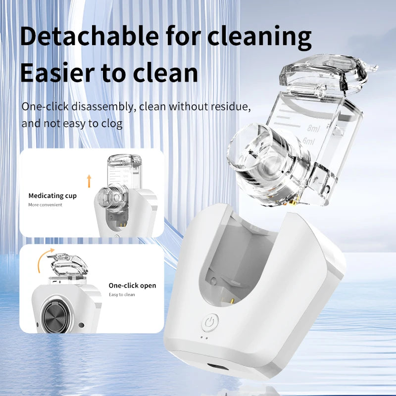 Portable 2-In-1 Eye Moisturizer And Nebulizer - A Multifunctional Device Featuring a Nebula Generator for Immediate Hydration, Relief for Dry Eyes, And Care for Sensitive Eyes, Providing a Comprehensive Mist Solution