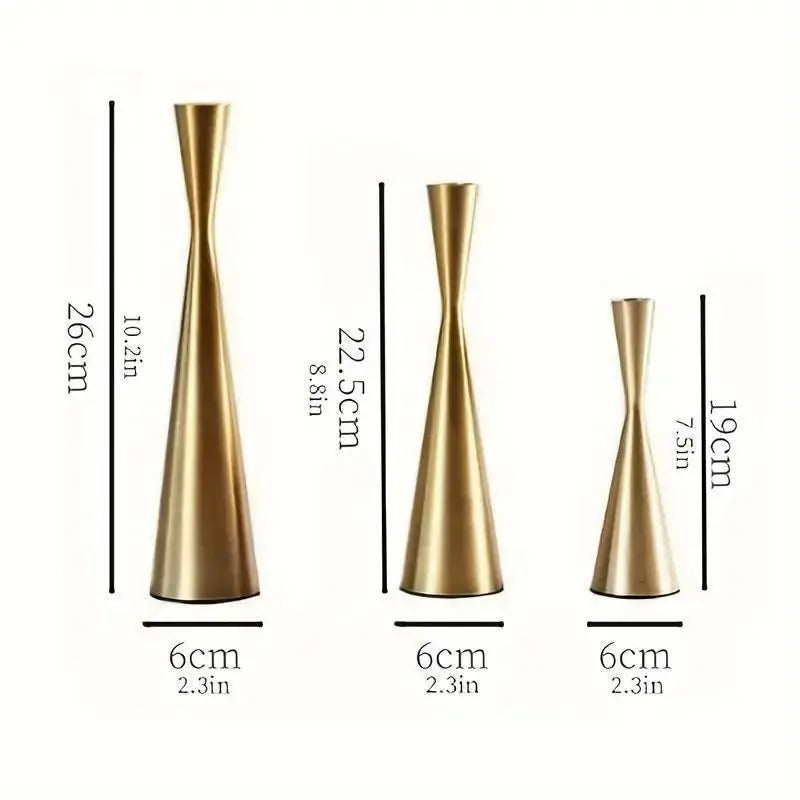Elegant Metal Candle Holder Stand For Home Centerpiece Decor