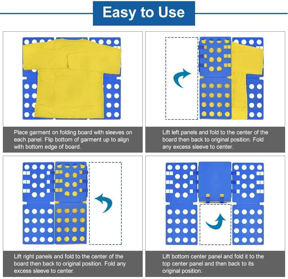 T Shirt Folding Board for Quick and Neat Clothes Folding for Kids and Adults
