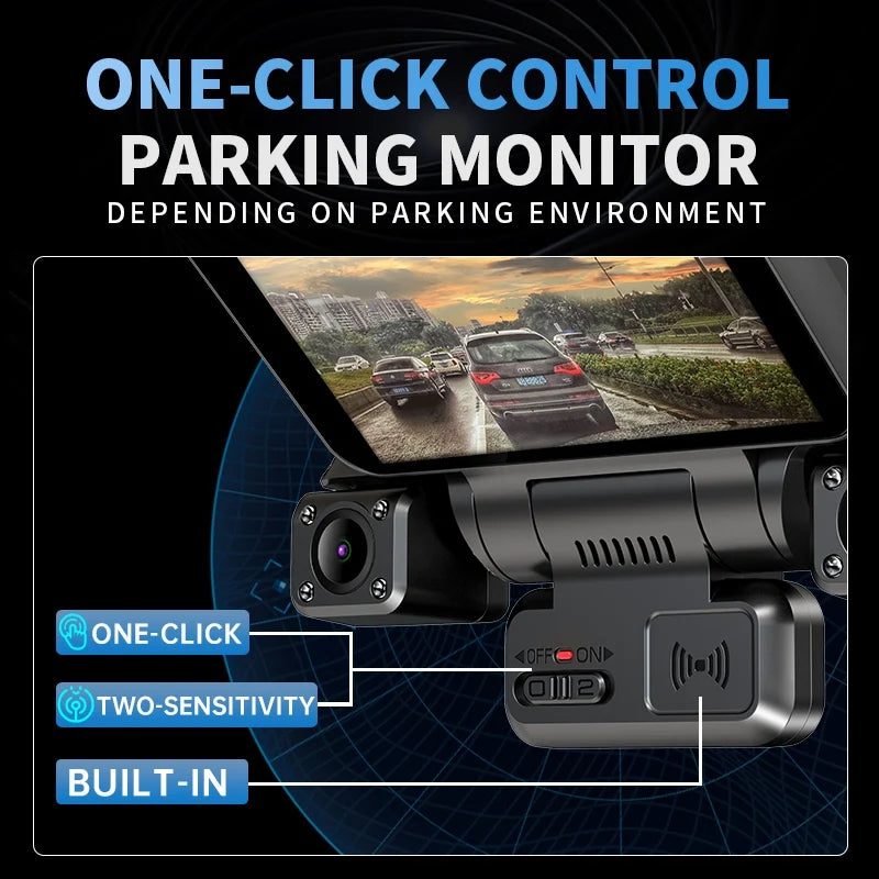 XUOIB 4CH GPS Dash Cam I9pro-wb Front 4K/2K+3*1080P for Car 360 DVR Camera 24H Parking Mode WiFi Video Recorder IR Night Vision