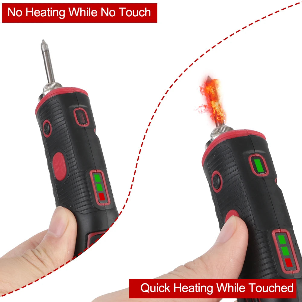 Dual Purpose Soldering Iron Kit With 1800mAh Battery