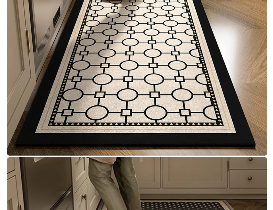 Kitchen Floor Mat Absorbent Non-slip Carpet Diatom Mud Long Foot Mats Minimalist Style Home Decoration Rug for Bathroom 주방 카펫