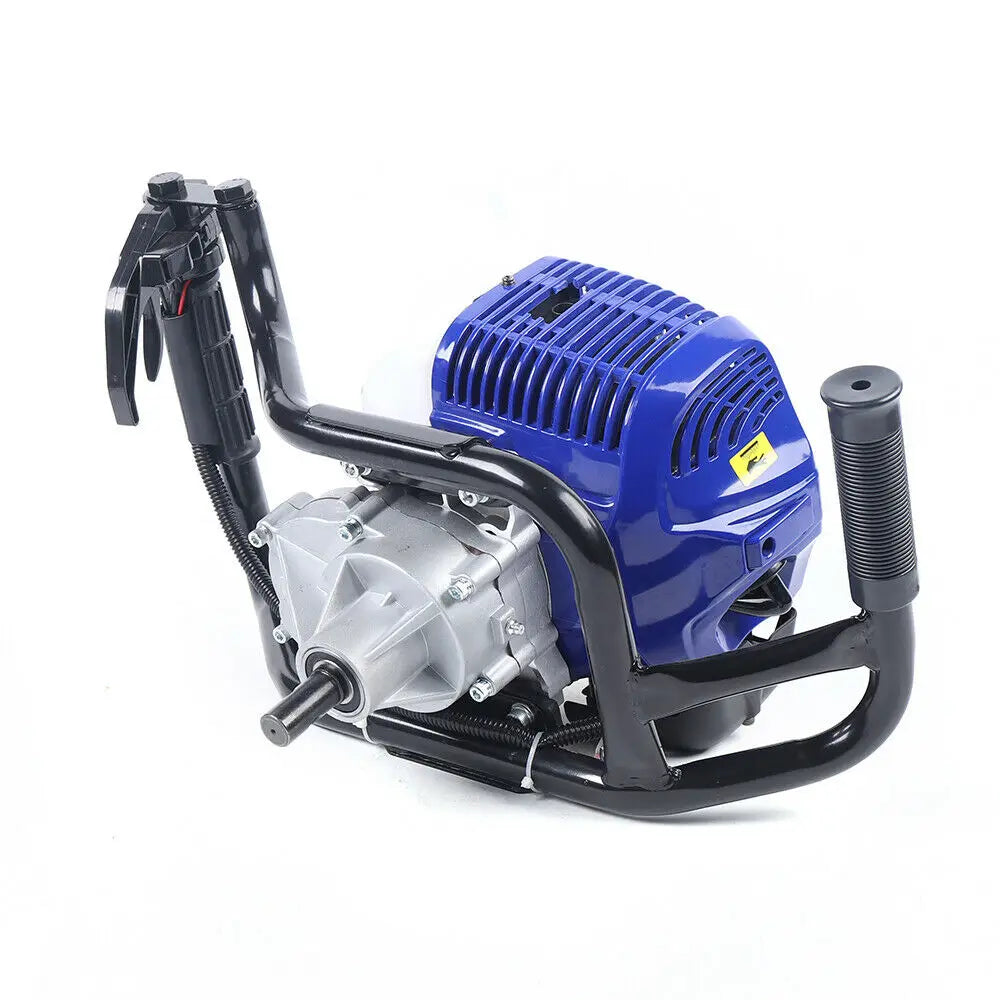 52CC 2-Stroke Gas Powered Post Hole Digger with 4/8" Earth Auger Bit and 12" Rod Air-cooled Single-cylinder