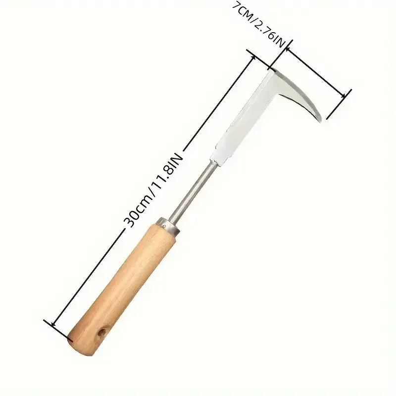 Stainless Steel Gap Weeding Tool L-shaped Garden Weeding Tool Weeding Puller Manual Weeding Tools for Road Cracks and Gardens