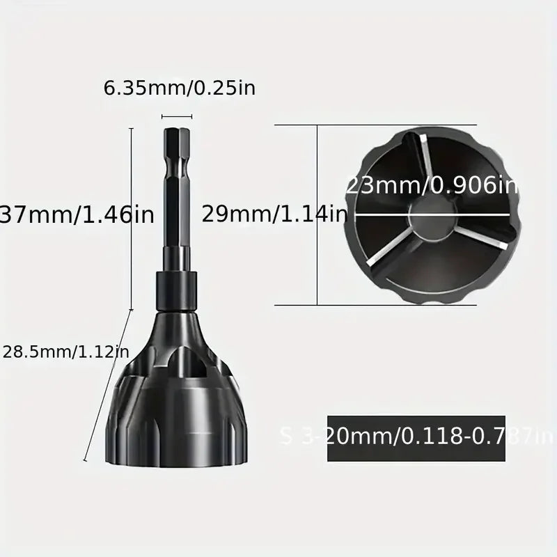 Screw Deburring Chamfer Cylindrical Chamfering Knife, Screw Repairer Thread Trimming And Angle Bolt Repair Tool