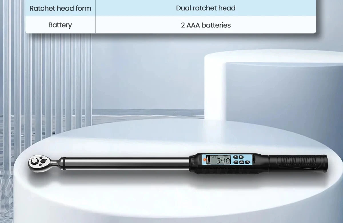 GOYOJO Digital Torque Wrench 3/8" 1/2" Drive 2% Torque Accuracy Electric Torque Wrench with 3 Adjustable Modes for Car Care