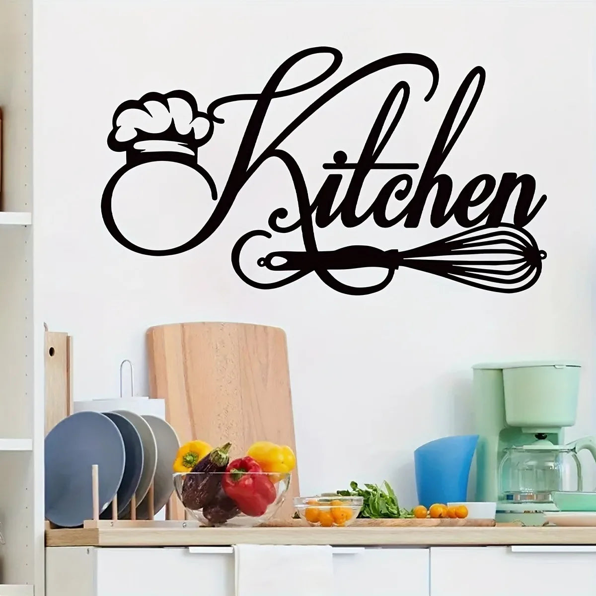 Kitchen Wall Sticker Decal Removable Vinyl Mural Poster For Toilet Stickers Vinyl Mural Decal