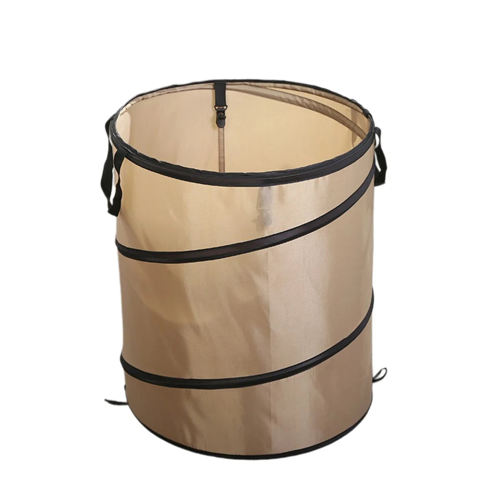 1pc Outdoor Portable Camping Folding Trash Can Pop-upTrash Can Camping Trash Can Gardening Garden Garbage Bag Garden Leaf Buck