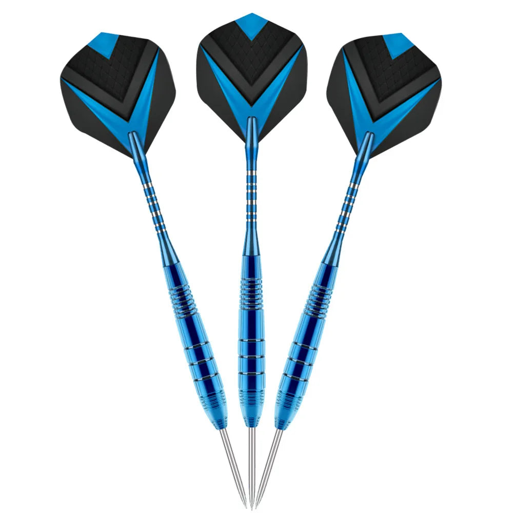 Darts Metal Tip Set 3 Aluminum Shaft Metal Dart Professional Darts Steel Tip Sets Extra 3 Dart Flights 3 Replace Plastic Shafts
