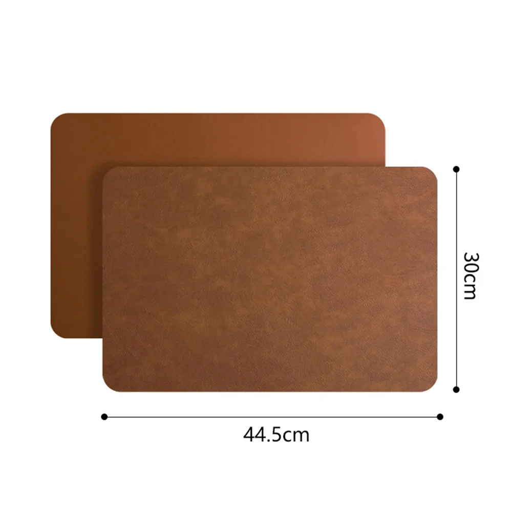 Faux Leather Heat Resistant Waterproof Double Sided Dining Placemats