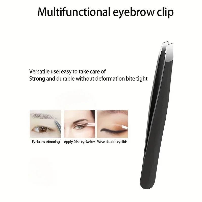 3pcs Set Eyebrow Kit For Women And Men Stainless Steel Eyebrow Grooming Set Including Eyebrow Comb Scissor, Eyebrow Trimmer Tool