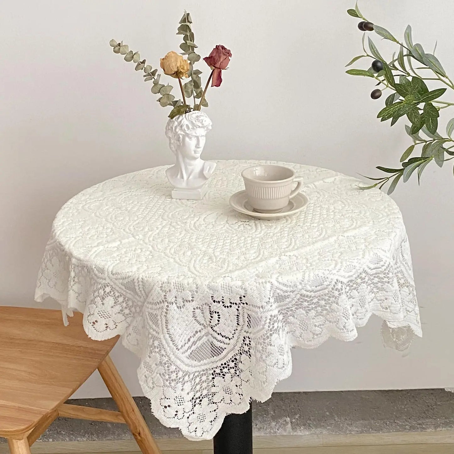 European Lace Embroidered Dining Tablecloth For Weddings And Home