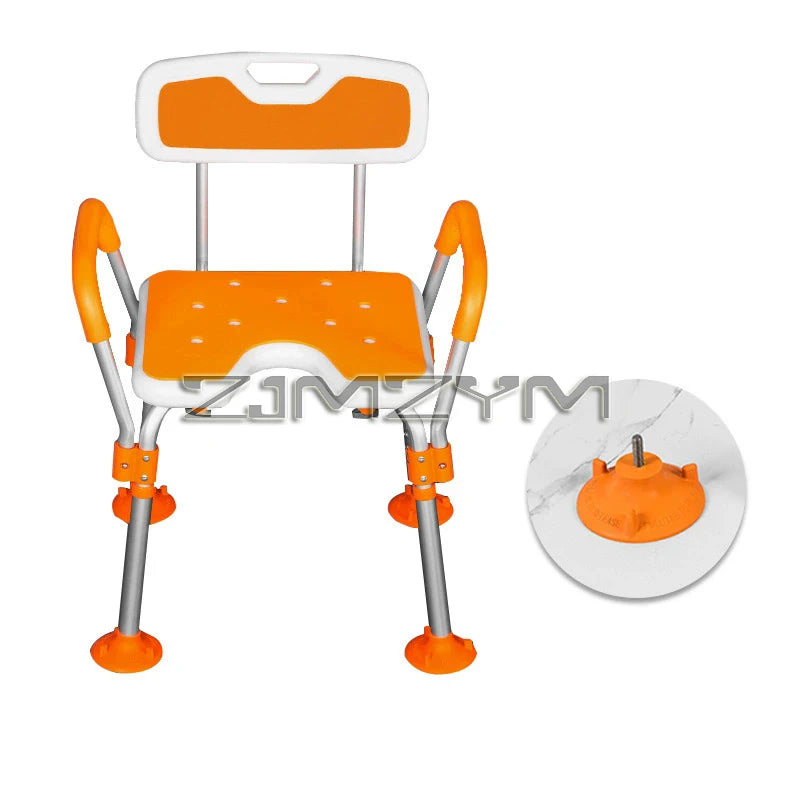 Shower Chair for Inside Shower with Arms and Back Anti-Slip Shower Seat for Bathtub Height Adjustable Safety Bath Seat