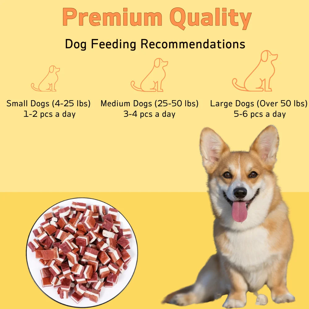 100g Beef and Meat Cubes Dog Treats for Small Medium and Large Dogs Healthy and Easily Digestible
