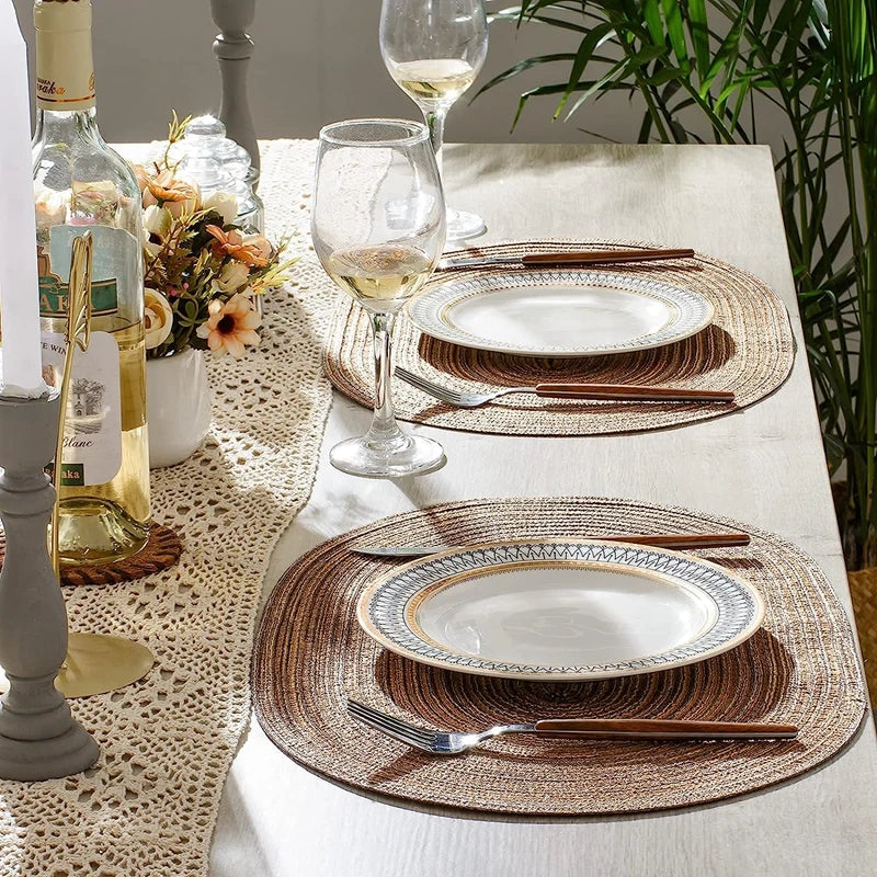 Eco Friendly Braided Placemats For Stylish Dining Tables