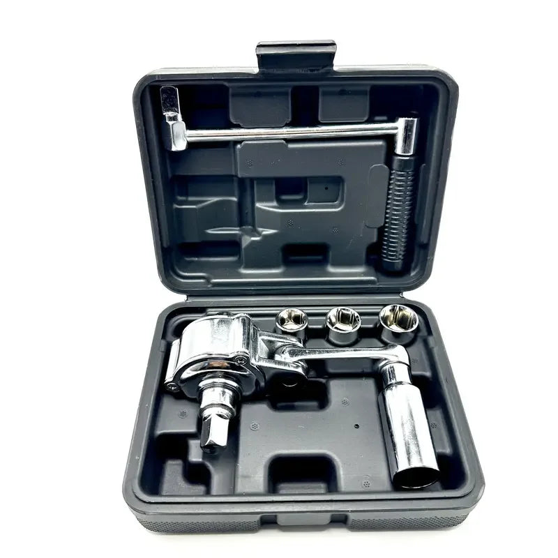 Torque Multiplier Wrench Set 1:58 Ratio Heavy Duty Torque Wrench with 4 Sockets (17/19/21/22mm) for Car Truck Tire Repair
