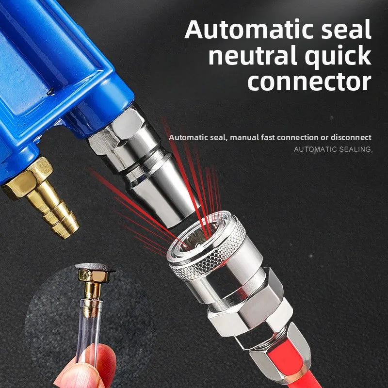 2024 Multi-Functional Water and Air Dual-Use Dust Blower Gun for Cars, Small Handheld Metal Pneumatic Cleaning Tool