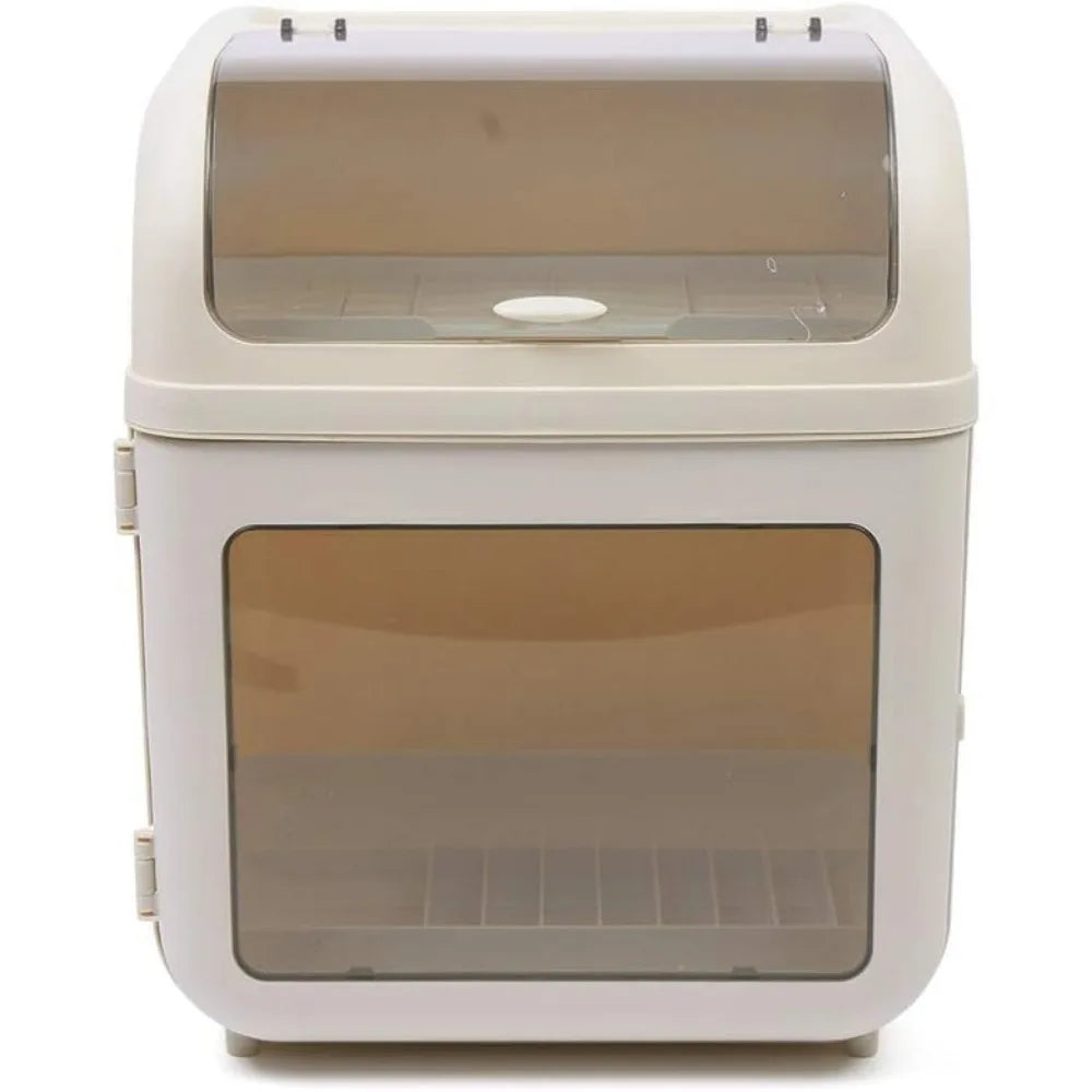 Two Tier Dish Drying Rack With Removable Drip Tray