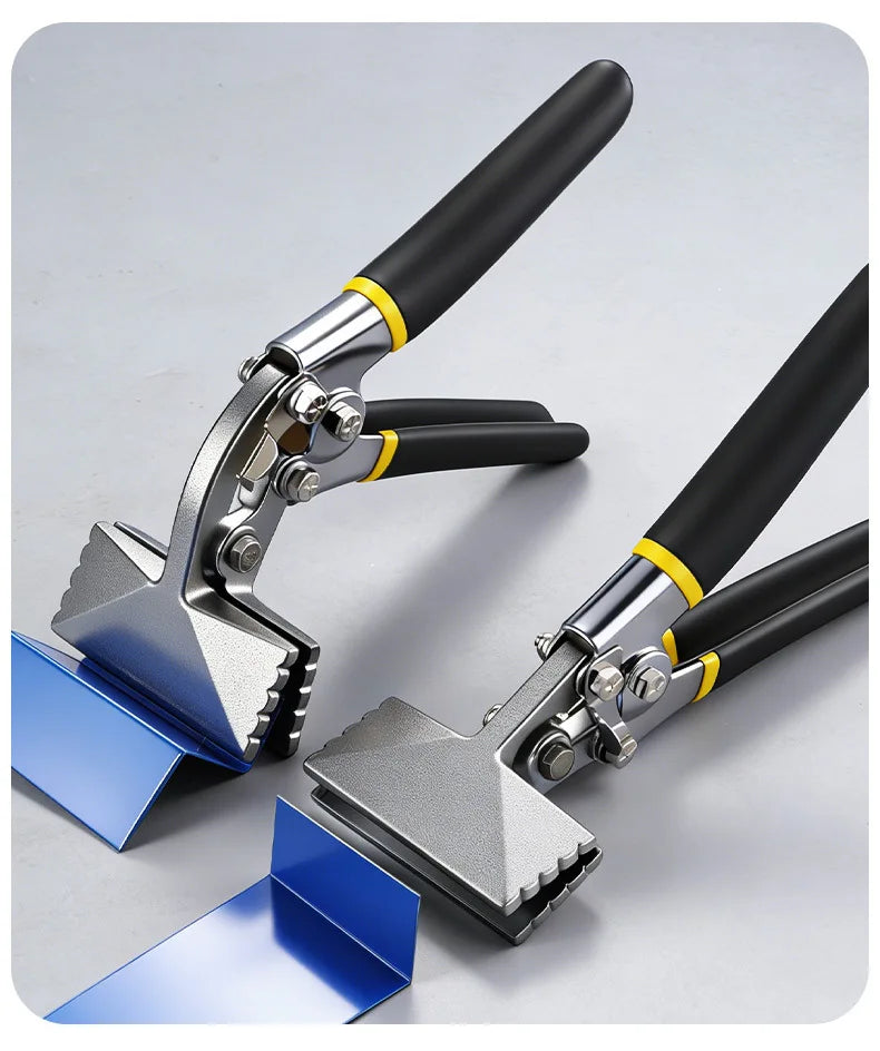 Hand Seamer, Straight Jaw Sheet Metal Bender Tools, Sheet Metal Seamer Form Edge Seamer Seaming Plier with Ergonomic Handle,