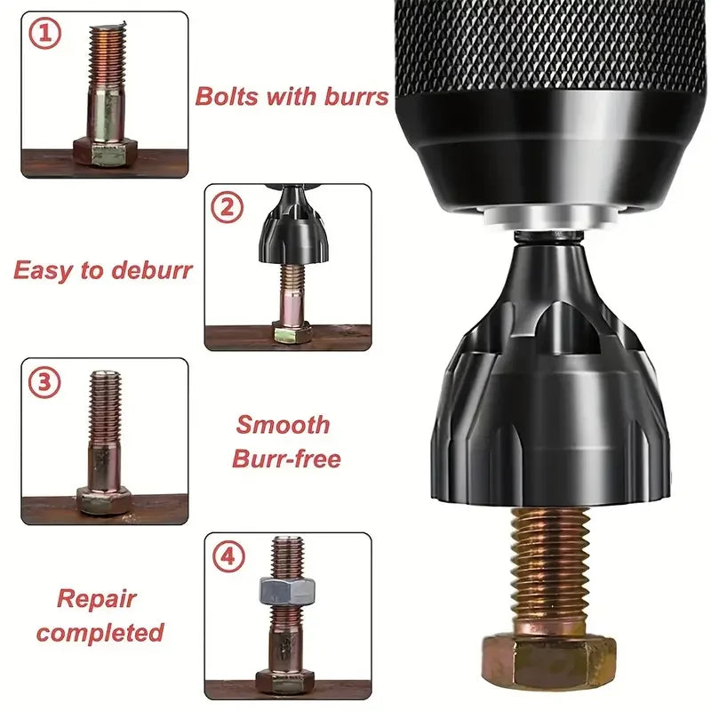 Screw Deburring Chamfer Cylindrical Chamfering Knife, Screw Repairer Thread Trimming And Angle Bolt Repair Tool