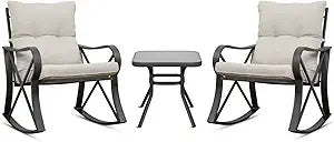 Cozy 3 Piece Bistro Set for Outdoor Relaxation