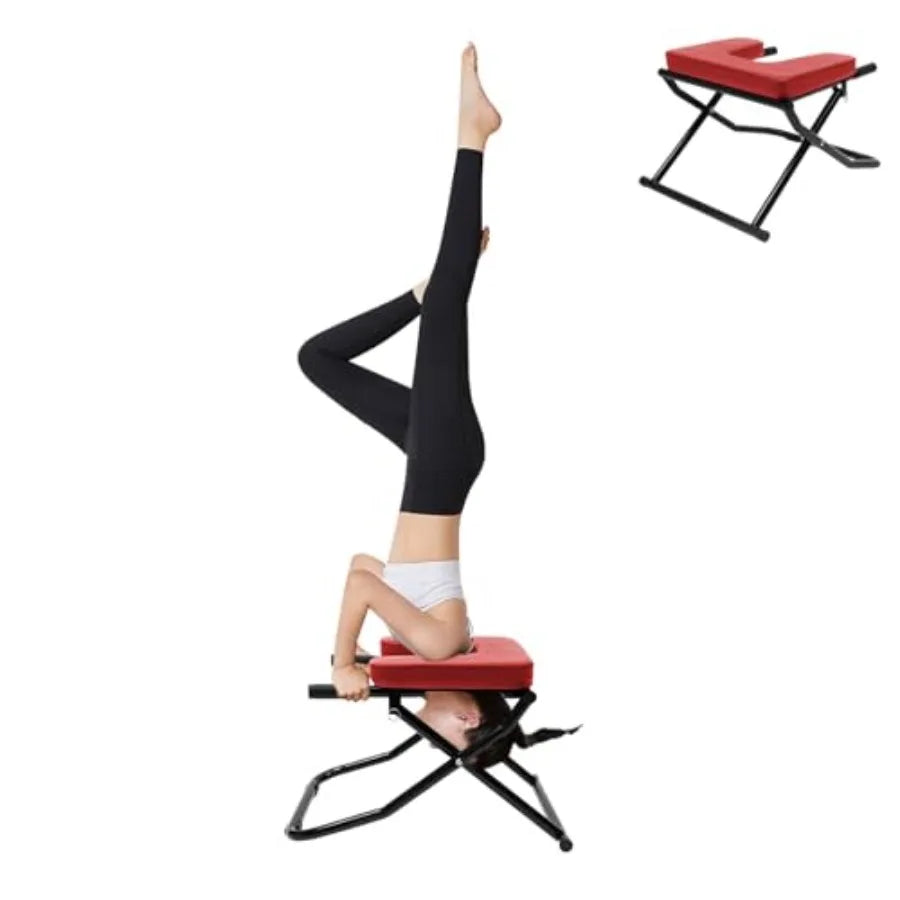 Yoga Headstand Bench Yoga Inversion Chair Bench Ideal for Home Workout, Fitness and Gym