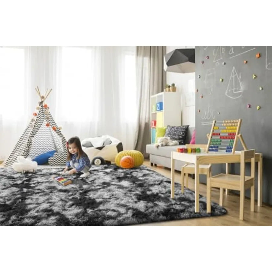 Super Soft Shaggy Rugs Fluffy Carpets 9x12 Feet Indoor Modern Plush Area Rugs for Living Room Bedroom Room Nursery Home Decor U