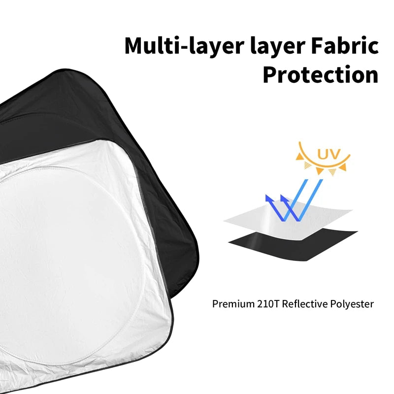 Car Window Sunshade Cover Sun Shade Windshield Visor Protector Windscreen Folding Auto UV Protection Curtain Styling Accessories